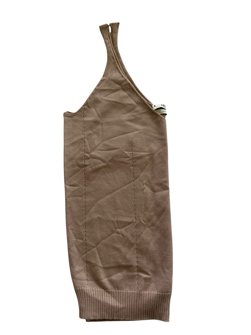 Fendi Taupe Knit V‑Neck Tank Top - Picture 5 of 7